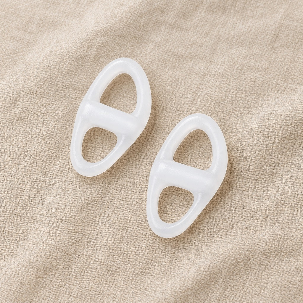 Free gift: a pair of silicone toe spacers