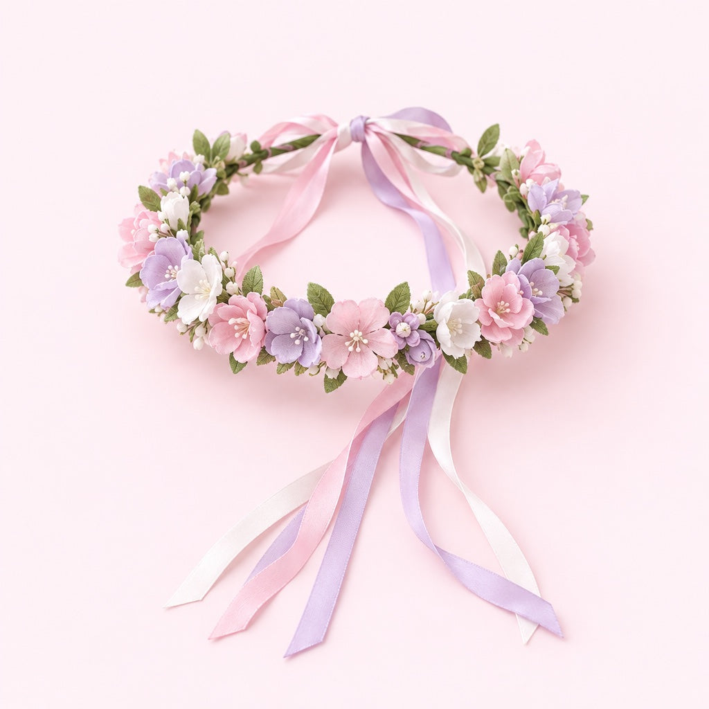 Free flower fairy crown from 2 sets
