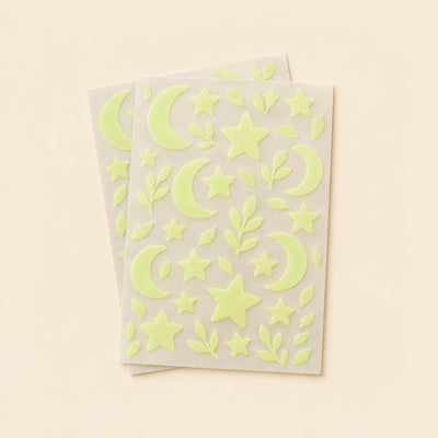 Glow-in-the-dark star wall stickers