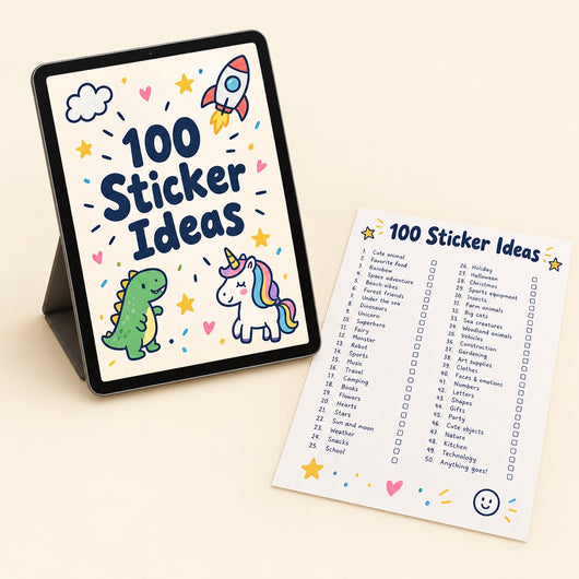 100 Sticker Ideas printable